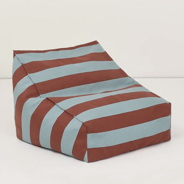 Pouf fauteuil d'extérieur Vibes - Toffee blue stripes