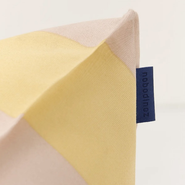 Pouf fauteuil d'extérieur Vibes - Yellow and pink stripes