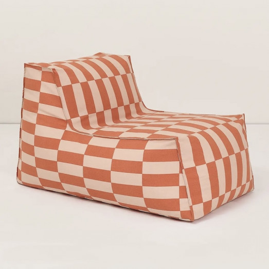 Pouf long d'extérieur adulte Matteo - Tangerine tiles