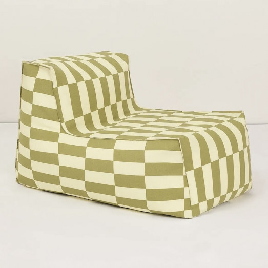 Pouf long d'extérieur adulte Matteo - Lime tiles