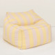 Pouf fauteuil d'extérieur adulte Lenny - Yellow and pink stripes