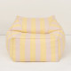 Pouf fauteuil d'extérieur adulte Lenny - Yellow and pink stripes