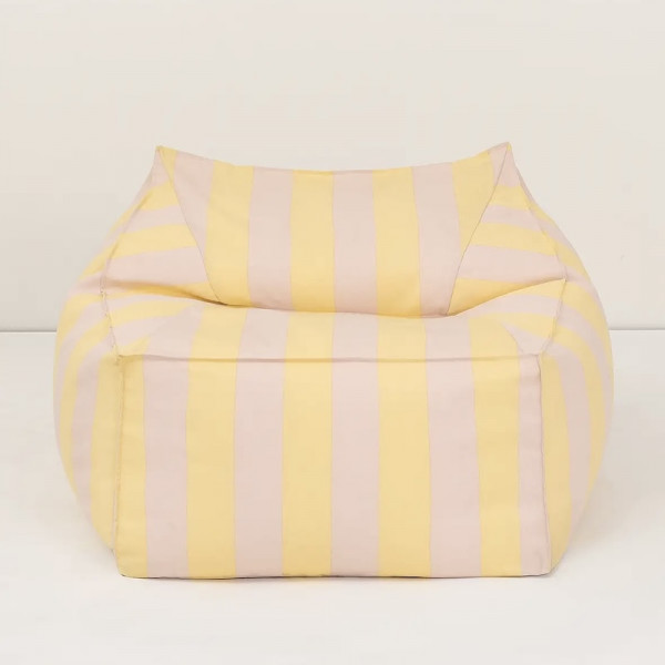 Pouf fauteuil d'extérieur adulte Lenny - Yellow and pink stripes