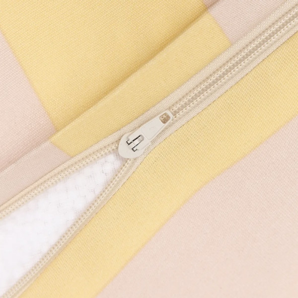 Pouf fauteuil d'extérieur adulte Lenny - Yellow and pink stripes