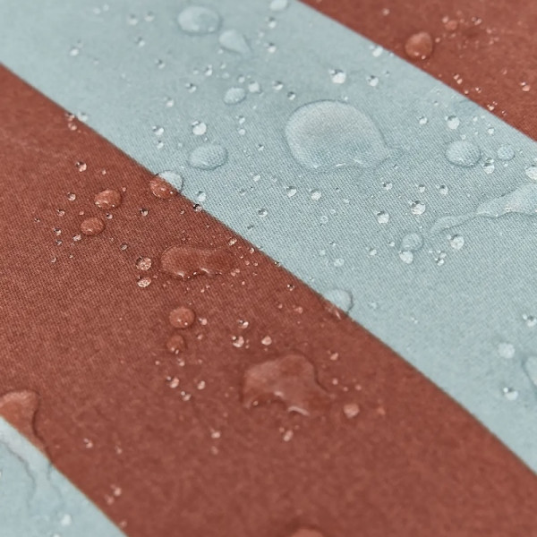 Pouf fauteuil d'extérieur adulte Lenny - Toffee blue stripes