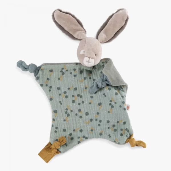 Doudou plat lapin - Sauge