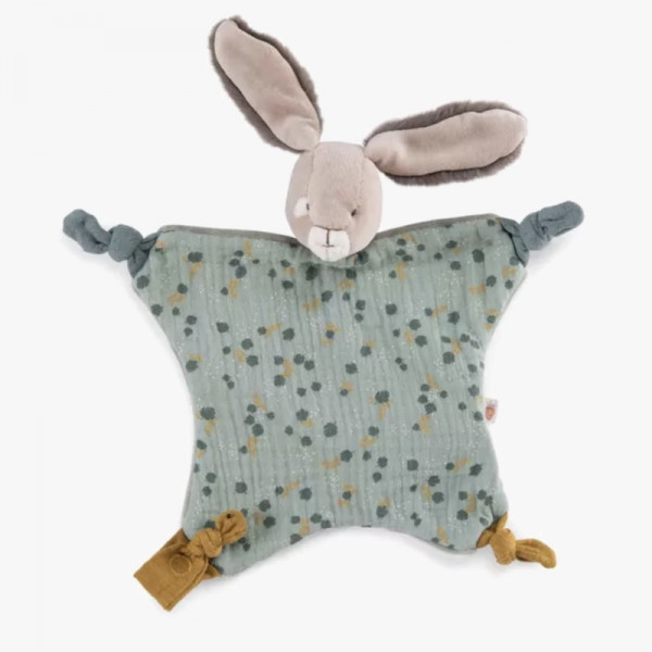 Doudou plat lapin - Sauge