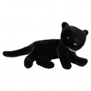Peluche chat couché - Black