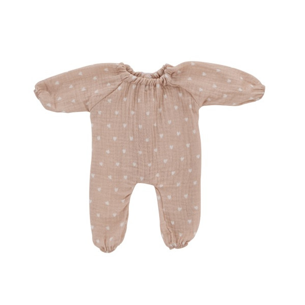 Combinaison pour poupées - Petits coeurs roses