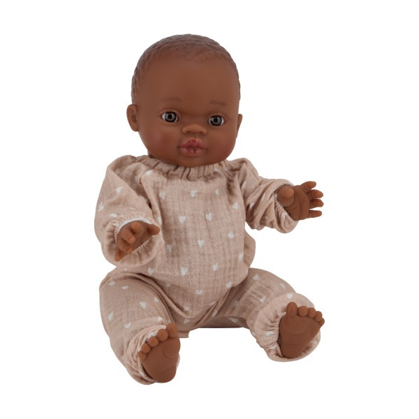 Combinaison pour poupées - Petits coeurs roses