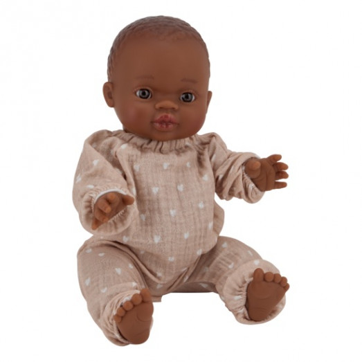 Combinaison pour poupées - Petits coeurs roses