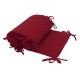 Tour de lit en lange de coton - Rouge