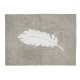 Tapis Plume blanche - Gris