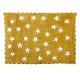 Tapis petites étoiles pleines Eden - moutarde