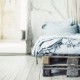 Parure de lit en lange de coton bio - Gris ciment