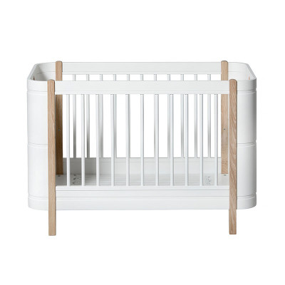 Lit évolutif Mini + - blanc et chêne