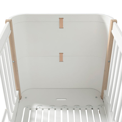 Lit évolutif Mini + - blanc et chêne