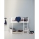 Lit mezzanine Mini + Wood - Blanc