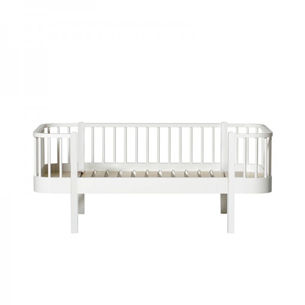 Lit Banquette Wood junior 90 x160 - Blanc