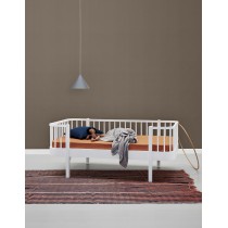 Lit Banquette Wood junior 90 x160 - Blanc