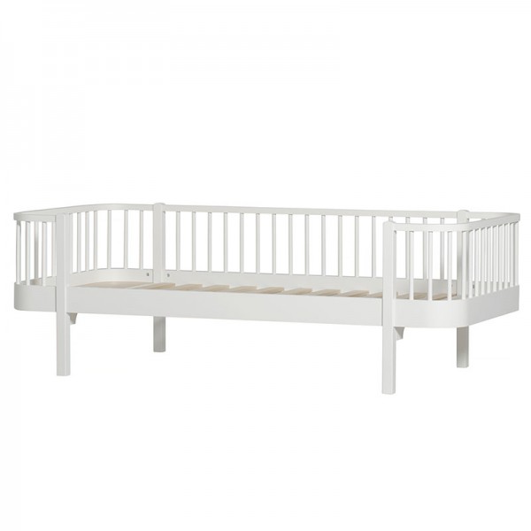 Lit Banquette Wood 90 x 200 - Blanc