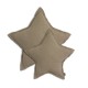 Coussin coton étoile - Taupe