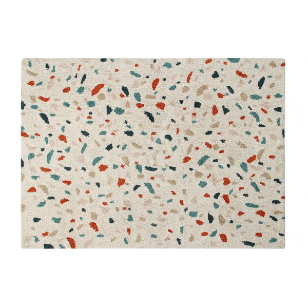 Tapis lavable en coton Terrazzo Marble - 140x200 cm