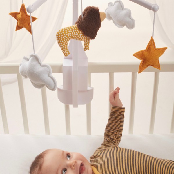Lit bébé mobile pour bébé avec étoiles Mobile bébé en bois Mobile