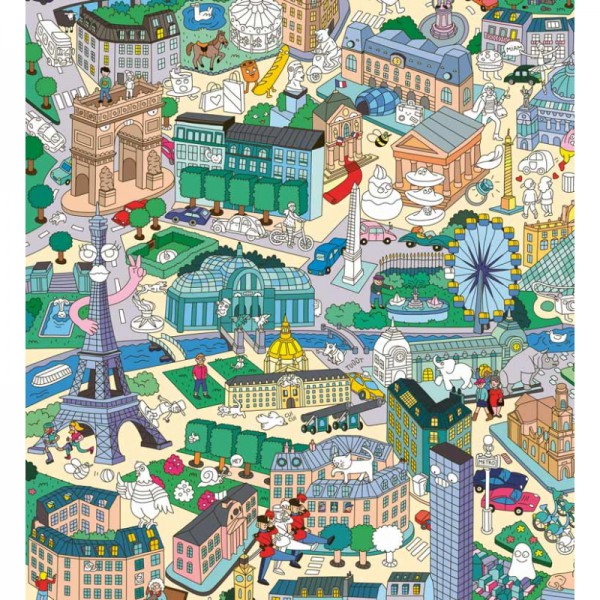 Poster géant et stickers - Paris