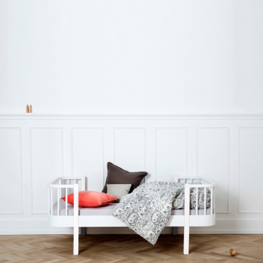 Lit Wood junior 90 x160 - Blanc