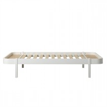 Lit Wood Lounger 120 x 200 - Blanc