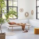 Lit Wood Lounger 120 x 200 - Blanc et chêne