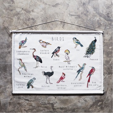 Poster à broder School - Birds