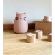 Lampe veilleuse rechargeable Winston - Chat rose