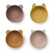 Bols en silicone x 4 Iggy - Mix rose