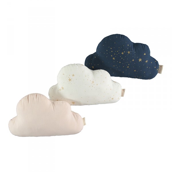 Coussin Cloud - Gold stella / Night blue