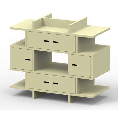 Commode et plan à langer - Madaket - Gris mousse