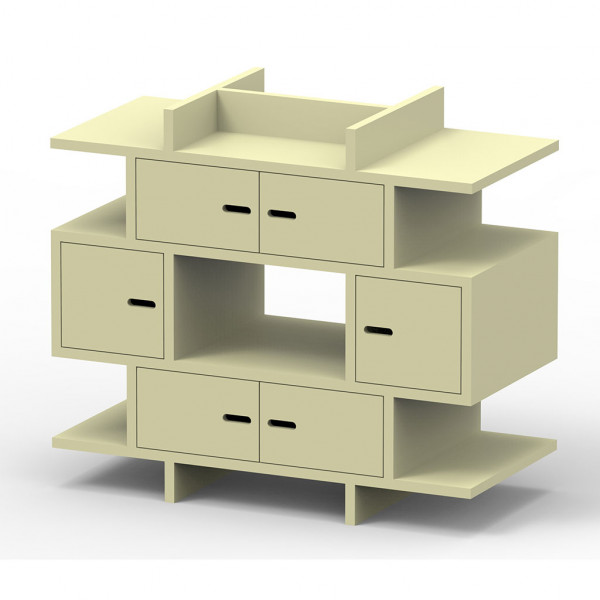 Commode et plan à langer - Madaket - Gris mousse